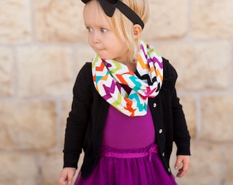 Multicolor Chevron Baby Toddler Child Infinity Scarf