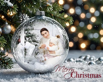 Merry Christmas PSD family photo postcard 5x7 Template Print Layout for Photographers Photoshop Fully Customizable