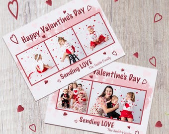 Valentinstag Foto Vorlage 5x7 & 8x10 PSD Layout Digitaler Download