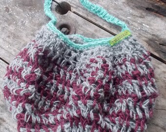 crocheted shopping carry string bag made from hemp yarn 15% OFF