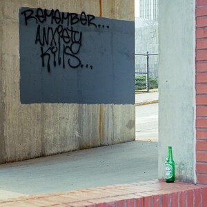 Anxiety, Photography Print, Street Art, Albany NY, EyeWasHere