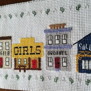 Deep Gulch Cross-Stitch Old West Brothel Town image 3