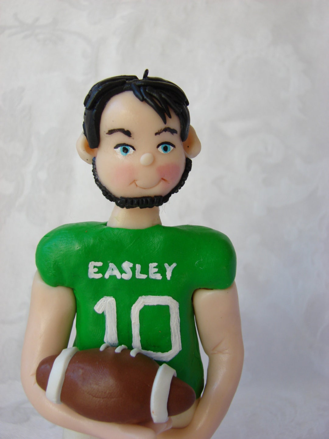 Sports Football Player Cake Topper Polymer Clay Figurine. A Etsy