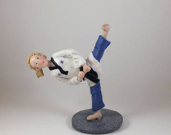 Tae Kwon Do  Figurine Wooden Amish made Toy Puzzle New Male or Female 