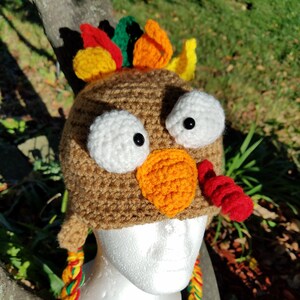 Crochet PDF PATTERN Thanksgiving Turkey Hat Thanksgiving Crochet Pattern Turkey Hat Crochet Pattern Crochet Turkey image 2