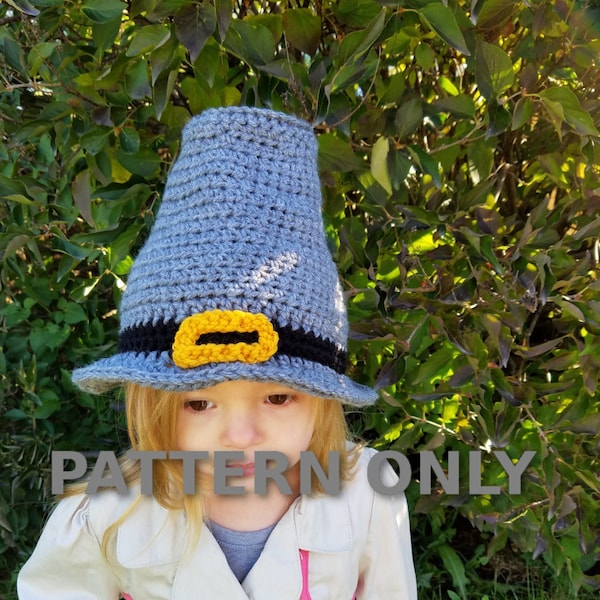 Crochet Fichier PDF Télécharger Pilgrim Hat - Pilgrim Hat Pattern - Thanksgiving Crochet Pattern