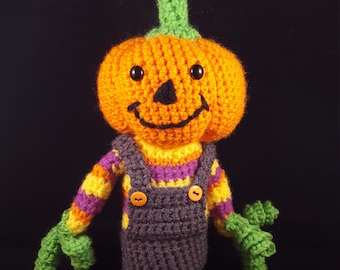 Peter Pumpkinhead PDF Crochet Pattern- Halloween Crochet Patterns