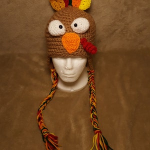 Crochet PDF PATTERN Thanksgiving Turkey Hat Thanksgiving Crochet Pattern Turkey Hat Crochet Pattern Crochet Turkey image 3