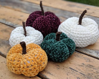 PATTERN ONLY Crochet Velvet Pumpkin (two sizes)