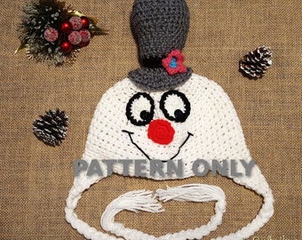 Crochet Snowman Hat Pattern – Holiday Crochet (PDF Pattern)