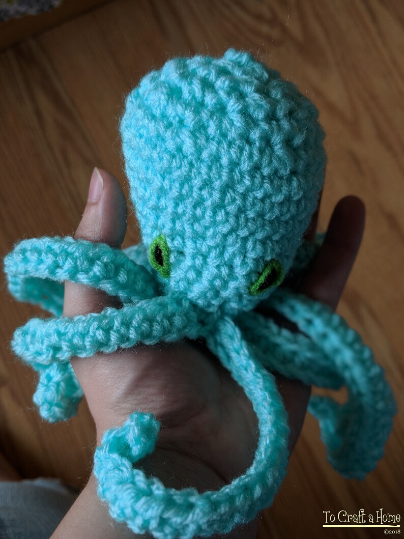 MADE TO ORDER Crochet Octopus Crocheted Octopus Small Octopus Toy Octopus Toy Octopus Plush image 3