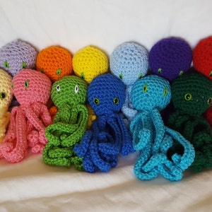 MADE TO ORDER Crochet Octopus Crocheted Octopus Small Octopus Toy Octopus Toy Octopus Plush image 4