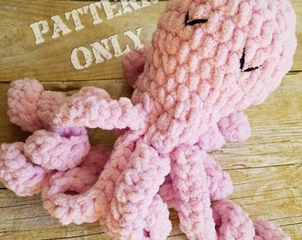 Sleepy Octopus Crochet Pattern PDF File