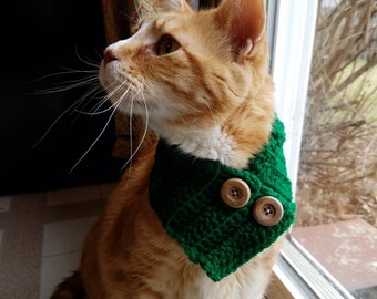 MADE TO ORDER Crochet Cat Cowl with adjustable fitting- Cat Cowl- Cat Scarf