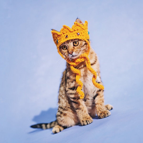 MADE TO ORDER Cat Crown-Royal Cat-King Cat Crown-Royal Cat Crown