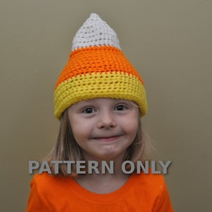 Candy Corn Hat Crochet Pattern: Halloween Costume (PDF Pattern)