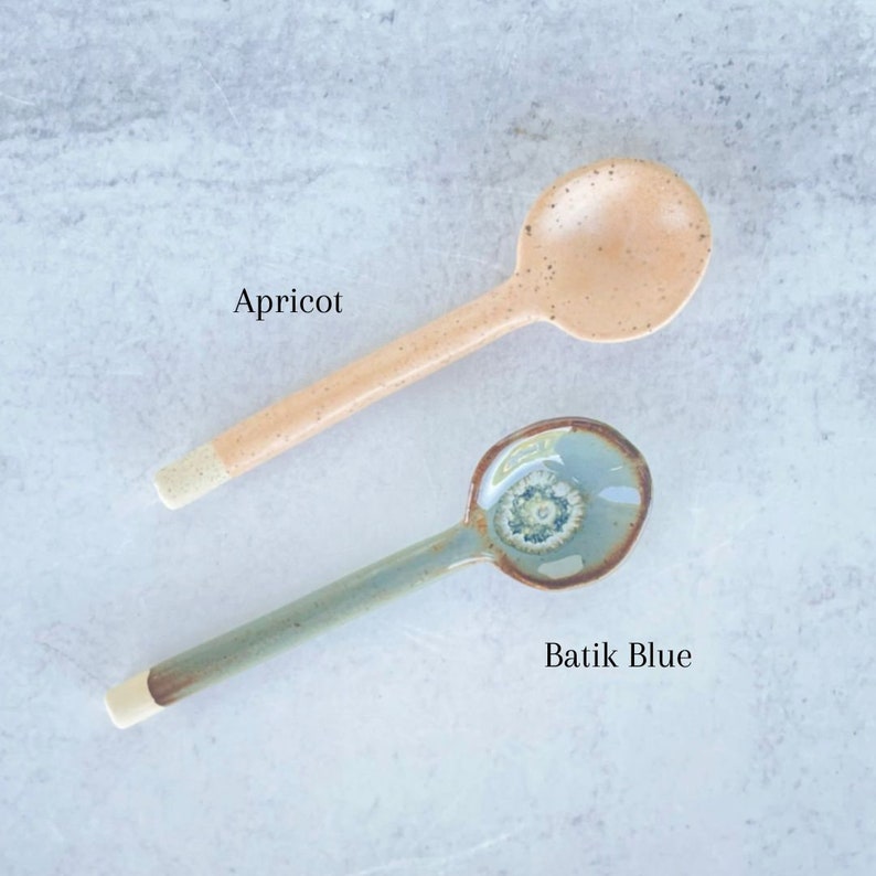 BEST SELLER Small Ceramic Spoon Speckled Apricot