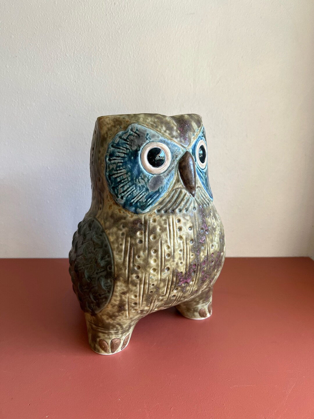 Vintage Lladro Owl Vase Planter Porcelain Owl Large - Etsy