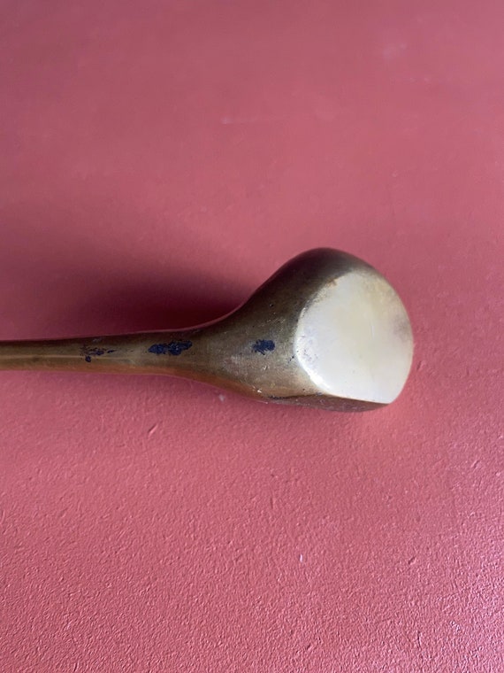 vintage solid brass golf club shoehorn - image 6