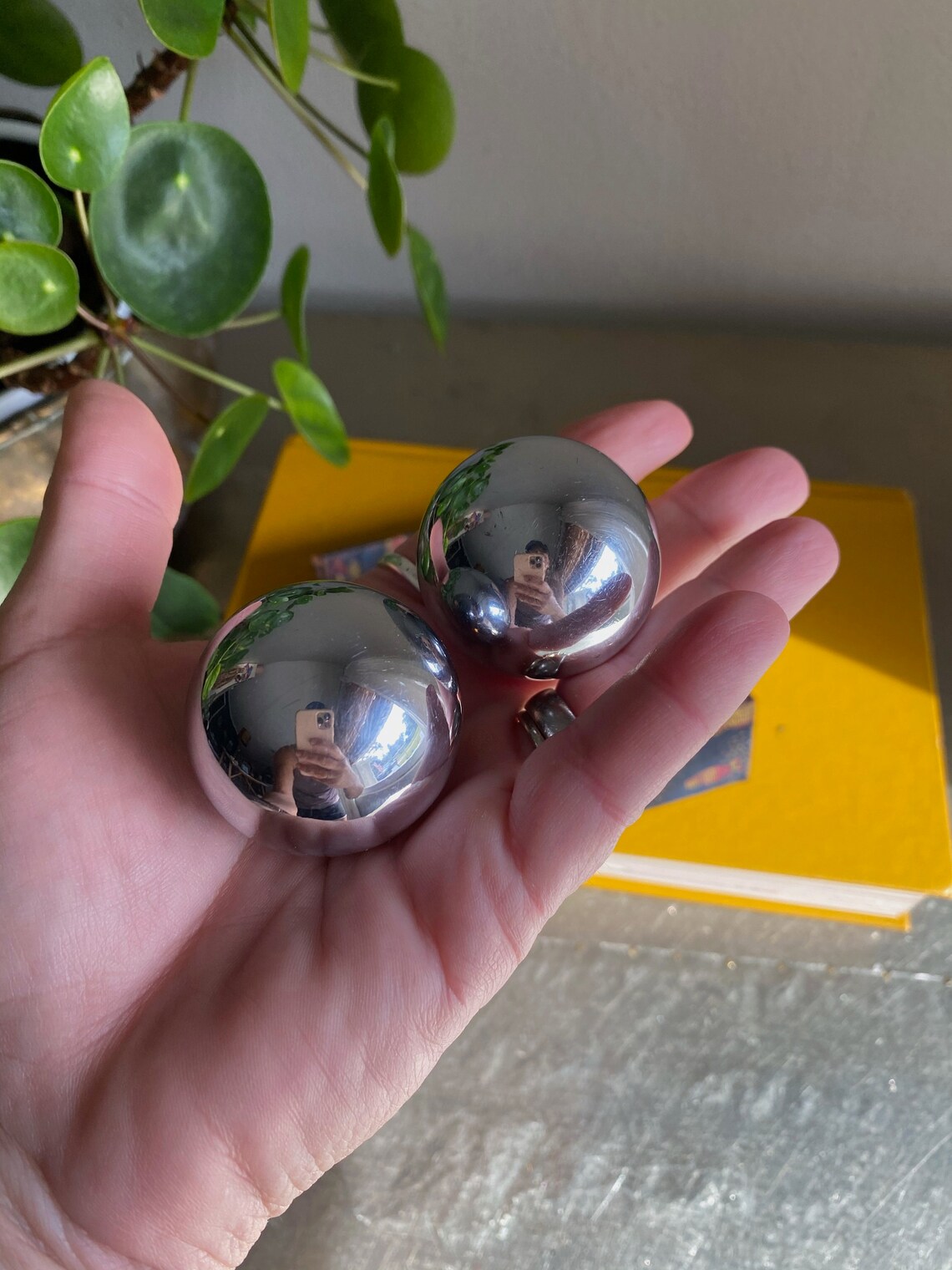 Vintage Chinese Healthy Ball Baoding Iron Ball pair chime Etsy