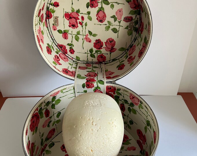 Vintage Large Black Hat Box Wig Storage Luggage Etsy