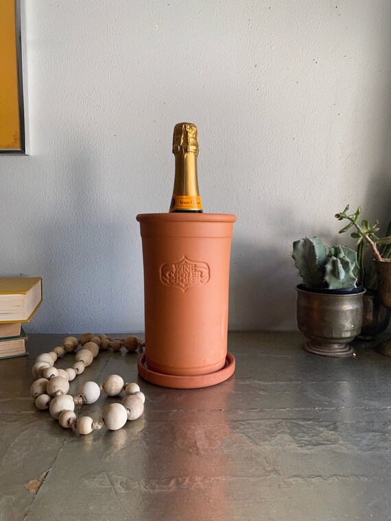 Vintage Terra Cotta Wine Cooler Chiller Himark Made in Etsy