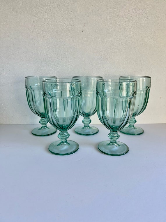 Libbey Gibraltar Iced Tea Goblet Duratuff Blue Glasses Goblets