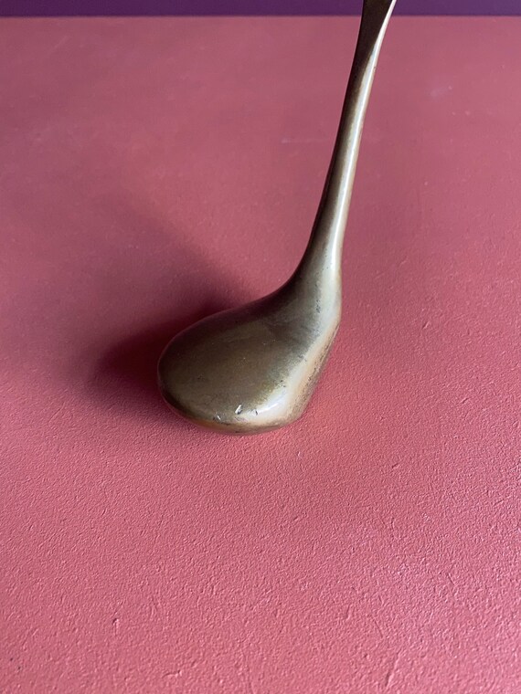 vintage solid brass golf club shoehorn - image 4