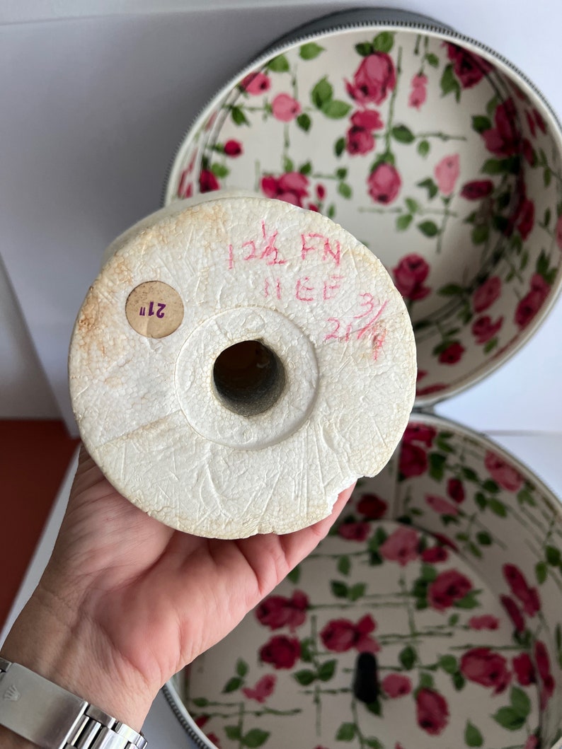 Vintage Large Black Hat Box Wig Storage Luggage Etsy