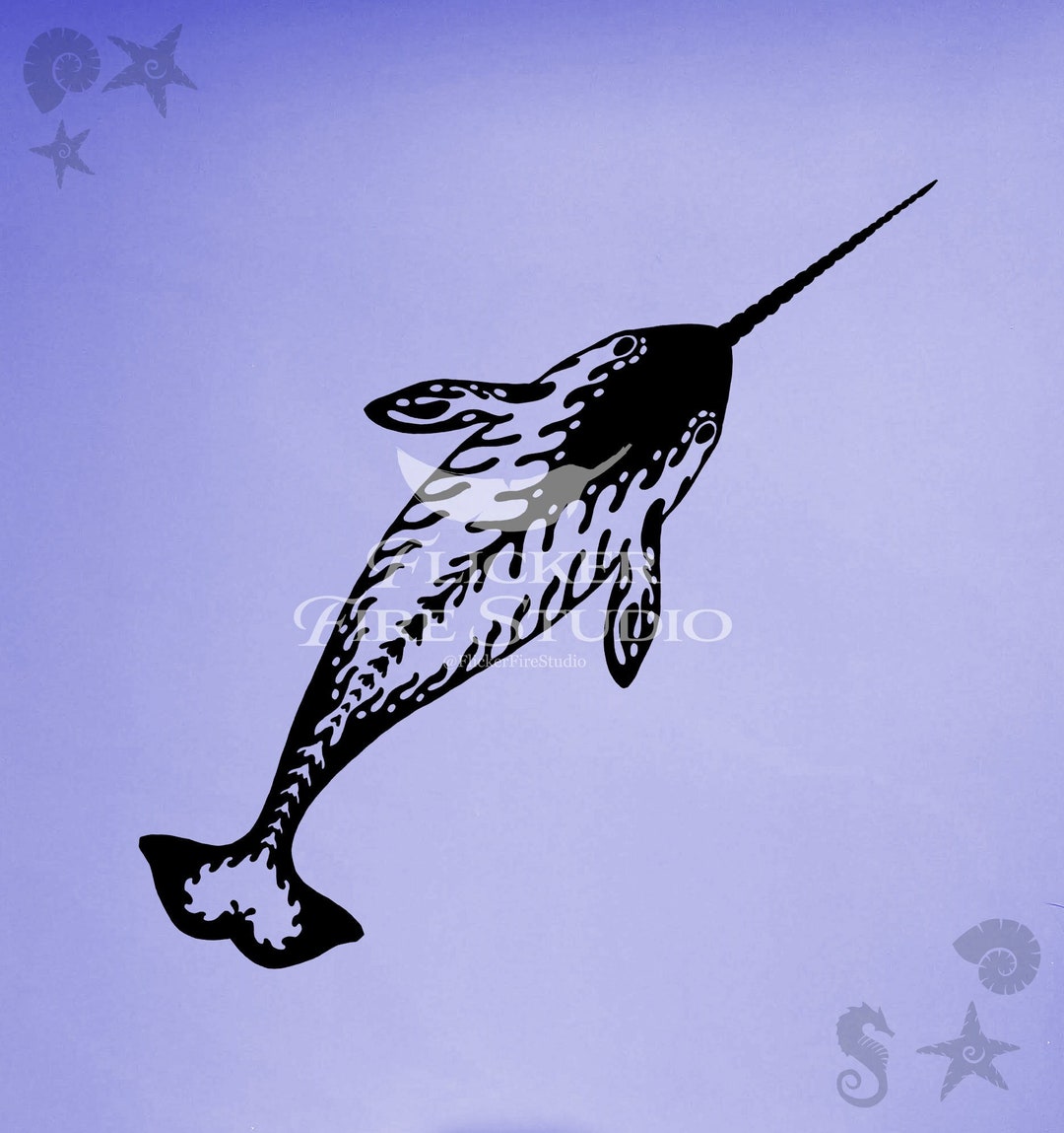 Narwhal Decal Large Whale Sticker Vinyl Decals for Cars Car Etsy