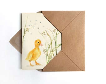 3 x greeting card ducklings Easter card Easter greeting card Easter greeting