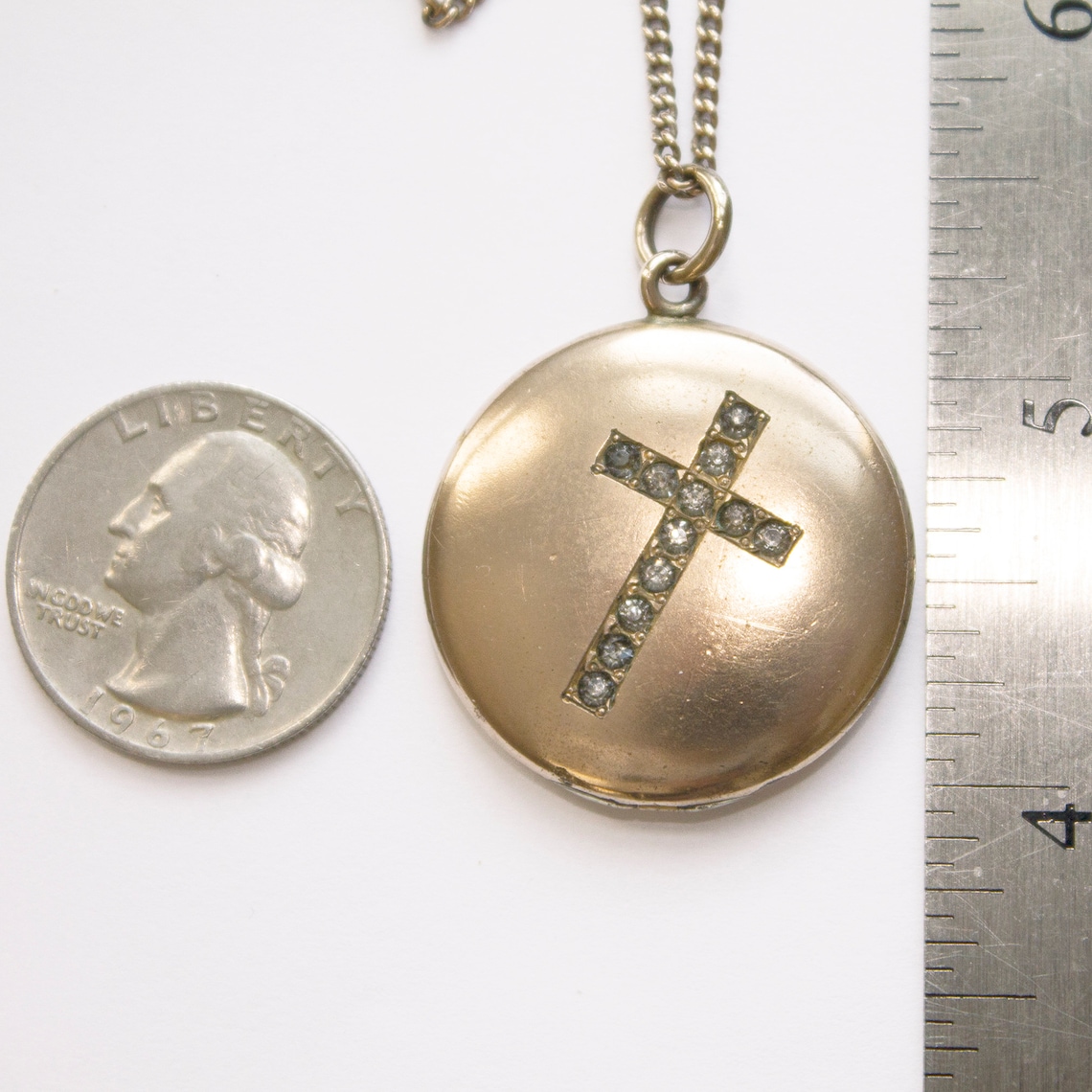 Victorian Cross Locket Necklace Portate Cross locket antique Etsy