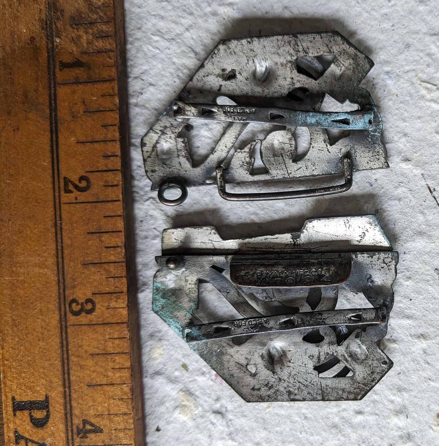 Rare Royal MFG Co Art Deco Belt Buckle Oversized Stunning Antique ...