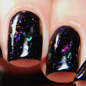 I Am In A Dream Nail Polish - color-shifting flakie holo top coat / vegan / nontoxic / cruelty free