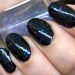 I Am In A Dream Nail Polish color-shifting flakie holo top coat / vegan / nontoxic / cruelty free image 7