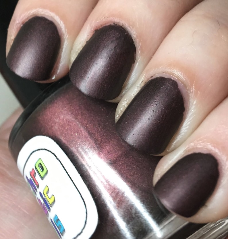 Not A Lady Nail Polish Matte Leather Finish Deep Rusty Red Etsy Not A Lady Nail Polish Matte Leather Finish Deep Rusty Red Etsy