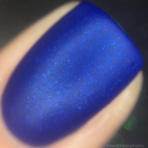 Time & Relative Dimension In Space Nail Polish - incredible matte blue! / vegan / nontoxic / cruelty free