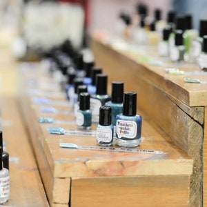 Mystery Nail Polish GRAB BAG - 4 Mini Size Bottles - rare, prototypes, LEs, discontinued, OOAK / vegan / nontoxic / cruelty free