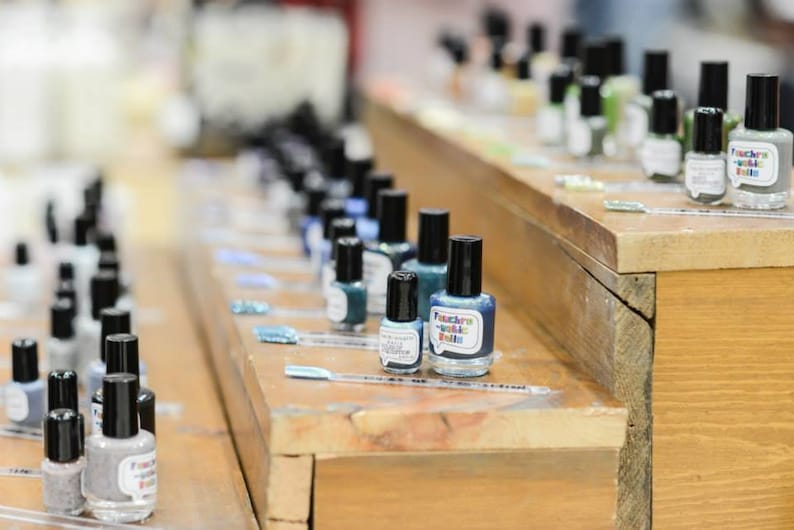 Mystery Nail Polish GRAB BAG 4 Mini Size Bottles Rare Etsy