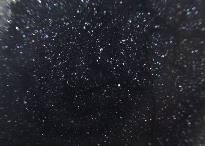 Into the Black Nail Polish very special shimmery black / vegan / nontoxic / cruelty free image 4