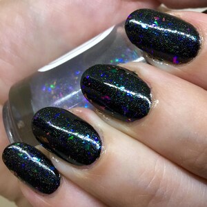 I Am In A Dream Nail Polish color-shifting flakie holo top coat / vegan / nontoxic / cruelty free image 6