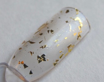 My Precious Nail Polish - gold flake glitter top coat