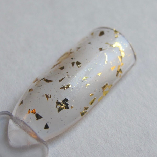 My Precious Nail Polish - gold flake glitter top coat