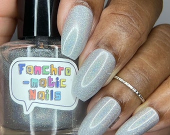 Awesome Mix Volume 1 Nail Polish - linear holographic flake top coat