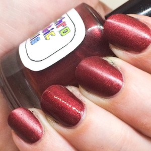 Devil Got My Woman Nail Polish - matte deep red