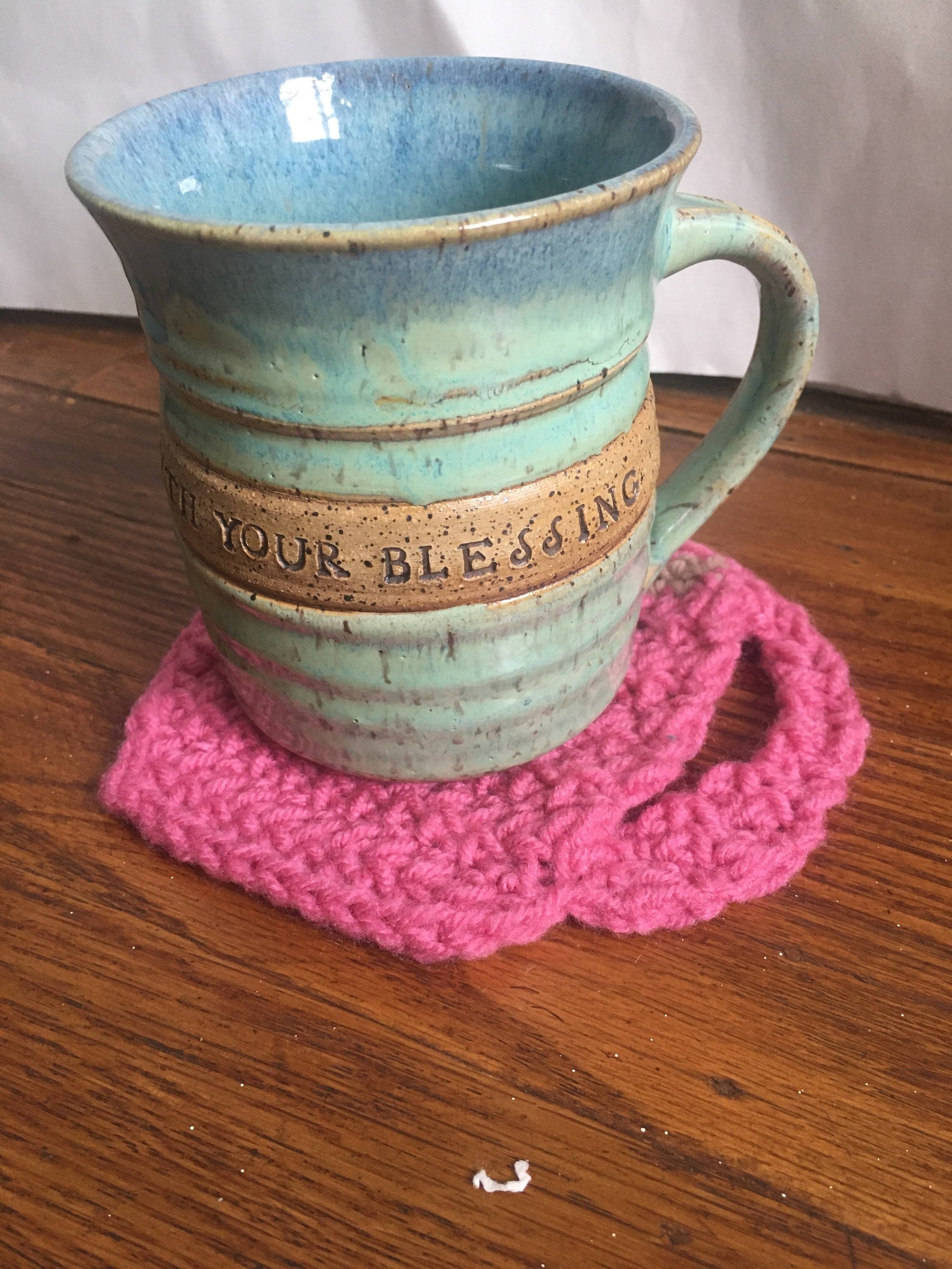 Happy Coffee Mug Coaster Crochet Pattern Etsy