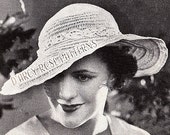 Instant Digital Pattern Women's Crochet 1930s Hat #4673 PDF