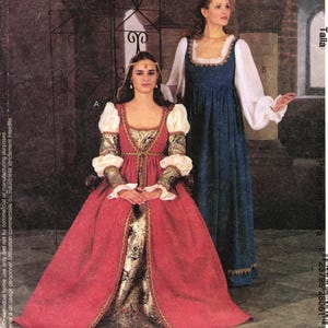 Patrón de vestuario McCall's 2806: Vestidos medievales y renacentistas