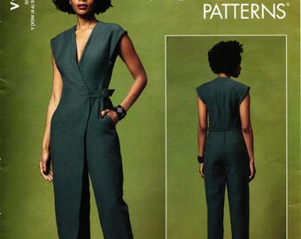 Vogue V1645 Rachel Comey Designer Imiterad Jumpsuit Sömnadsmönster