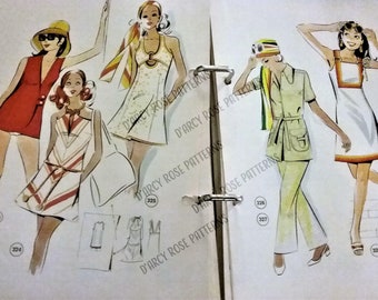 Vintage 1960s Lutterloh Pattern Drafting System Sewing Patterns